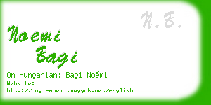 noemi bagi business card