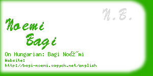 noemi bagi business card